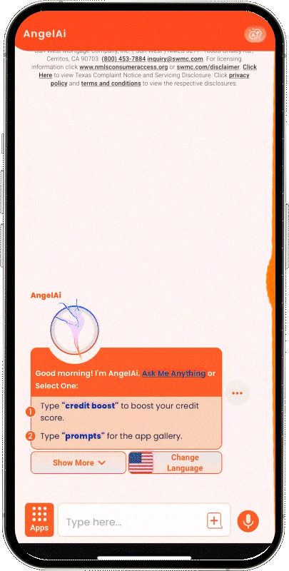 Angel Wallet App Interface