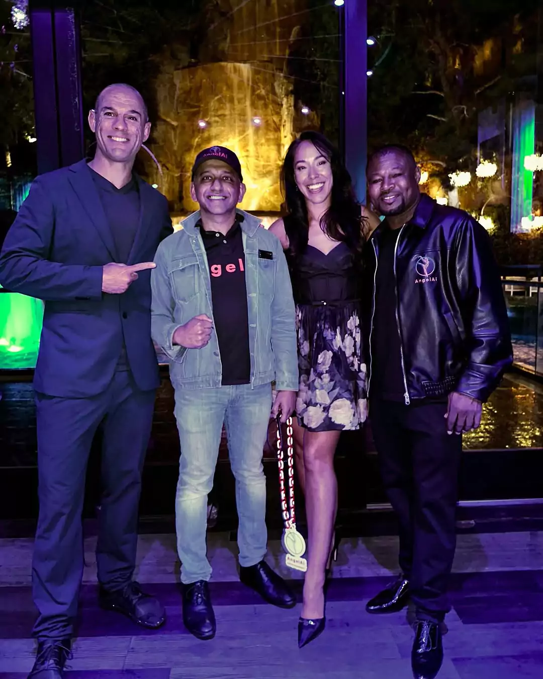 Ryron Gracie & wife, Pavan, Shane Mosely